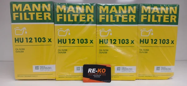 HU 12 103 X  MANN-FILTER Oil Filter (Filter Element - With Gasket)