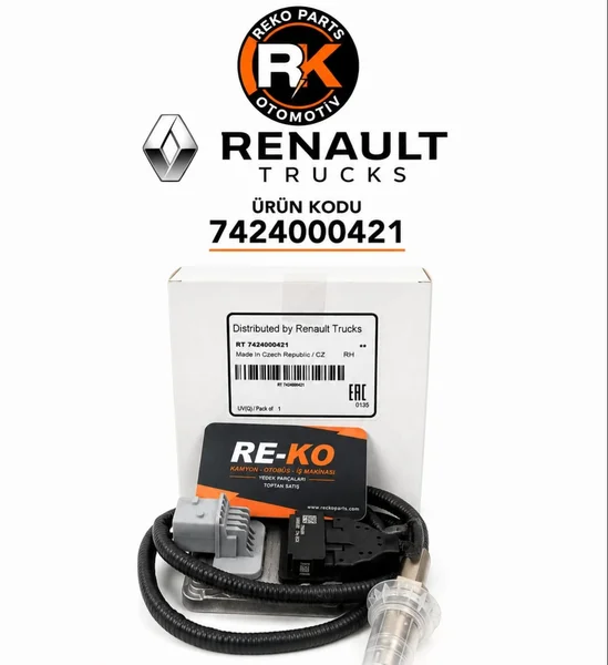 7424000421 Renault Trucks and Volvo Heavy-Duty Vehicles (Trucks/Tractors) NOx Sensor (Nitrogen Oxide Sensor)