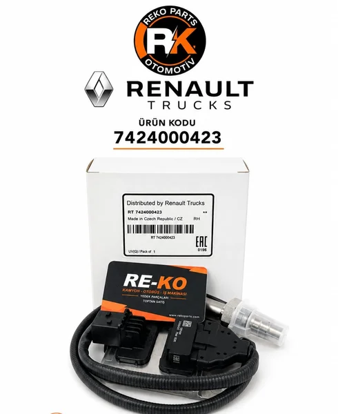 7424000423 Renault Trucks and Volvo Heavy-Duty Vehicles (Trucks/Tractors) NOx Sensor (Nitrogen Oxide Sensor)