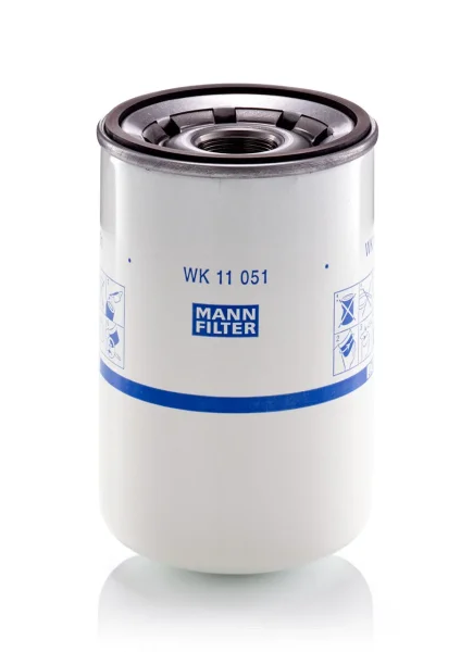 MANN-FILTER WK 11 051 Screw-On (Spin-On) Metal-Body Fuel Filter