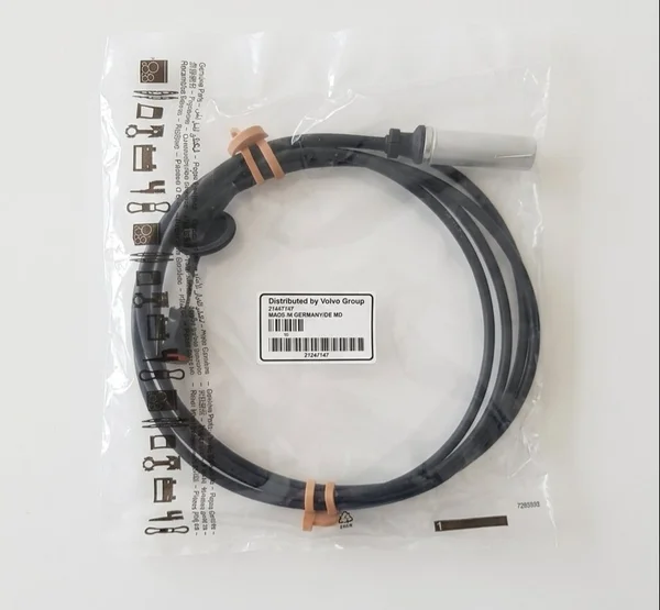 VOLVO 21247147 ABS / EBS Wheel Speed Sensor (Wired, Straight Type)