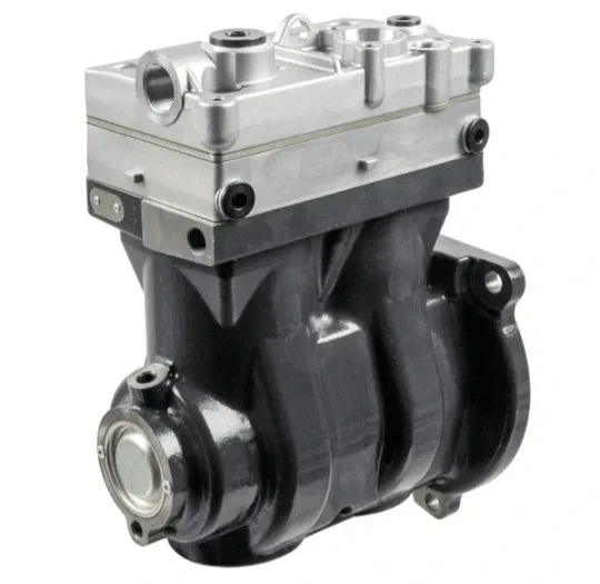 WABCO 22040497 (412 704 027 0) Twin-Cylinder Air Brake Compressor