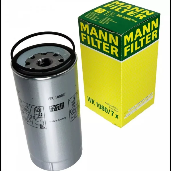 MANN-FILTER WK 1080/7 X Screw-Type Fuel-Water Separator Filter (Chassis Diesel Fuel Filter) WK1080/7X
