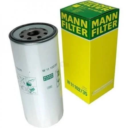 MANN-FILTER W 11 102/35, a high-capacity oil filter of the screw-on (atom / spin-on) type W 11102/35