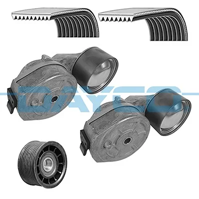 DAYCO KPV049HD Fan Belt Tensioner Bearing Kit (Heavy-Duty Auxiliary Belt Kit)